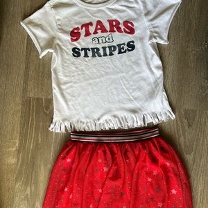 Celebrate It Patriotic Matching Set White and Red